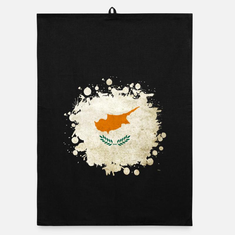 Drapeau blob vintage de Chypre Torchon bio