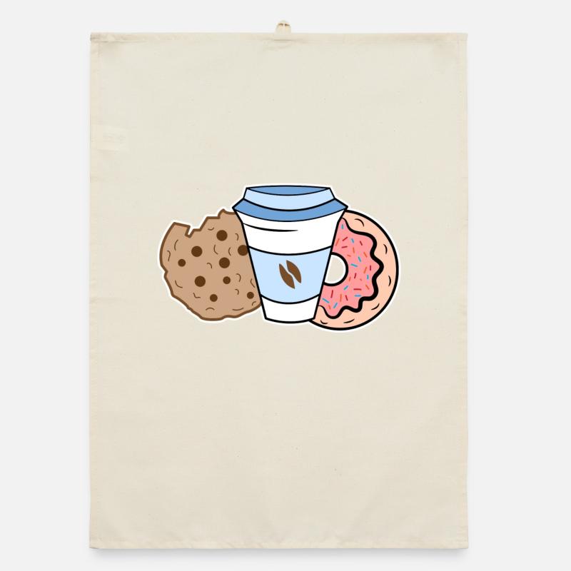 Sweets Biscuits Donut Delicious Snack Dessert Organic dish towel