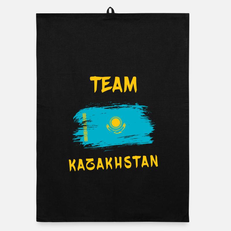 Drapeaux de l'équipe du Kazakhstan Torchon bio