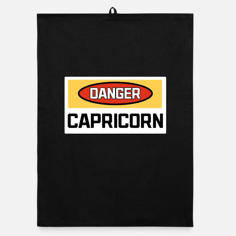 Capricorn Statement Horoscope Galaxy Superstition Organic dish towel