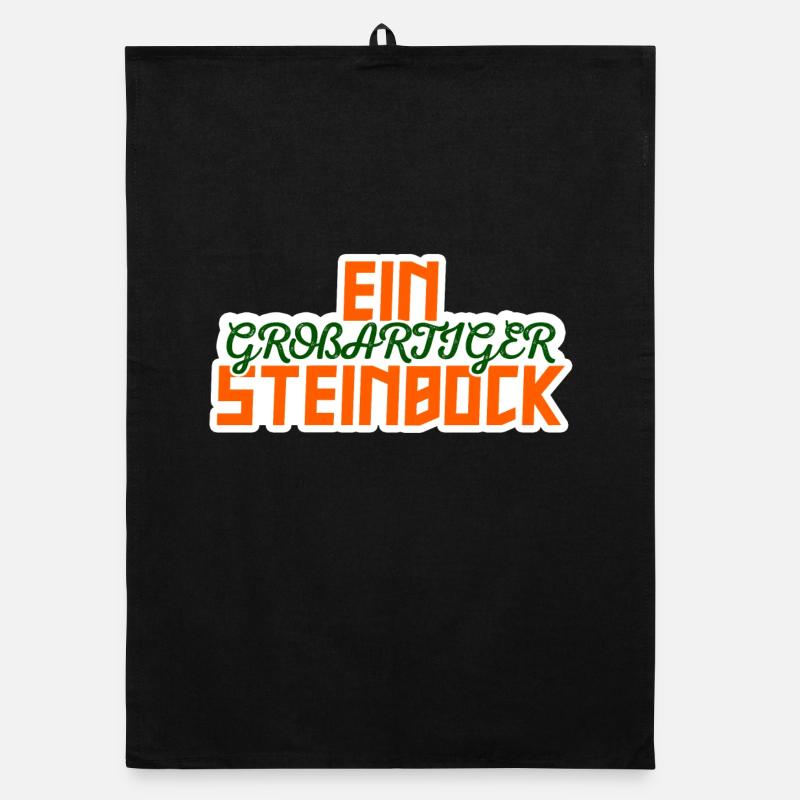 Steinbock Galaxy Statement Tierkreiszeichen Himmel Organic Geschirrtuch