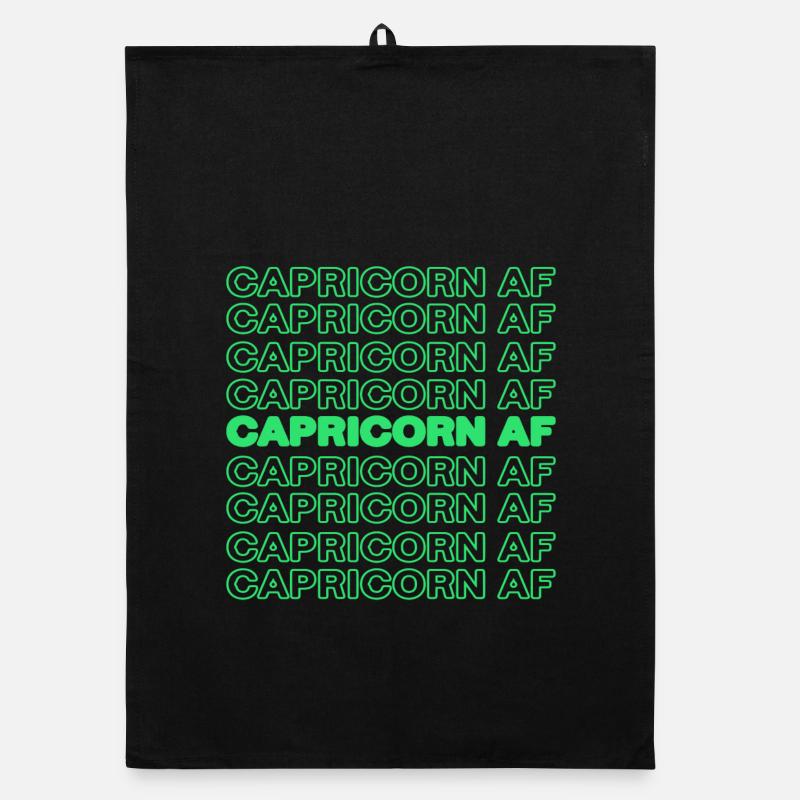 Tierkreiszeichen Steinbock Statement Aberglaube Organic Geschirrtuch