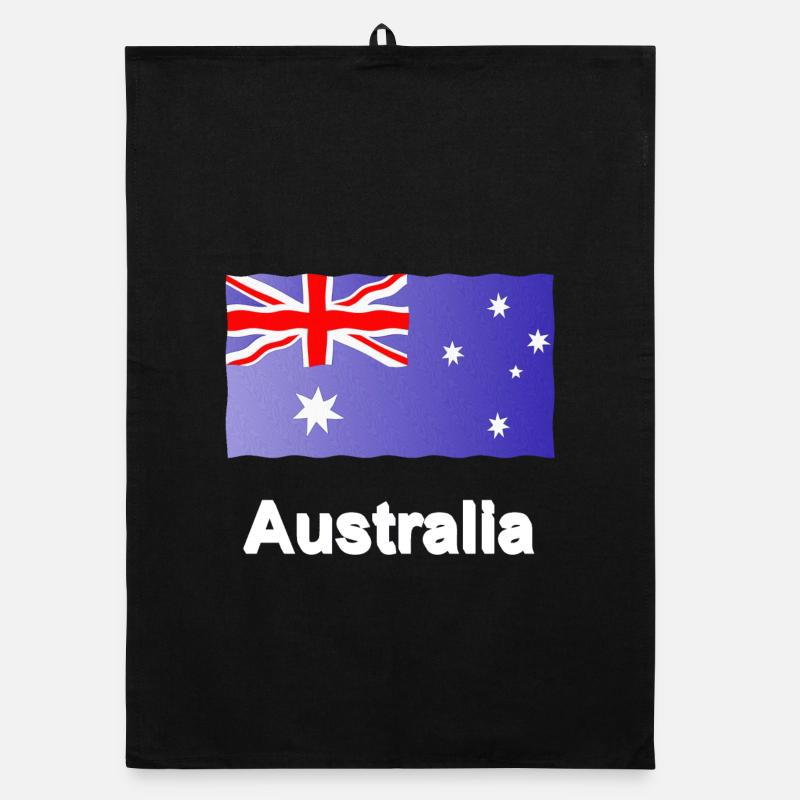 geschenke Australier, Flagge Australien, Australi Organic Geschirrtuch