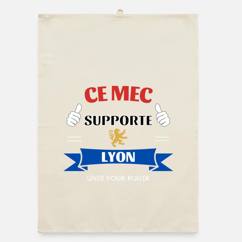 Ce mec supporte Lyon Torchon bio