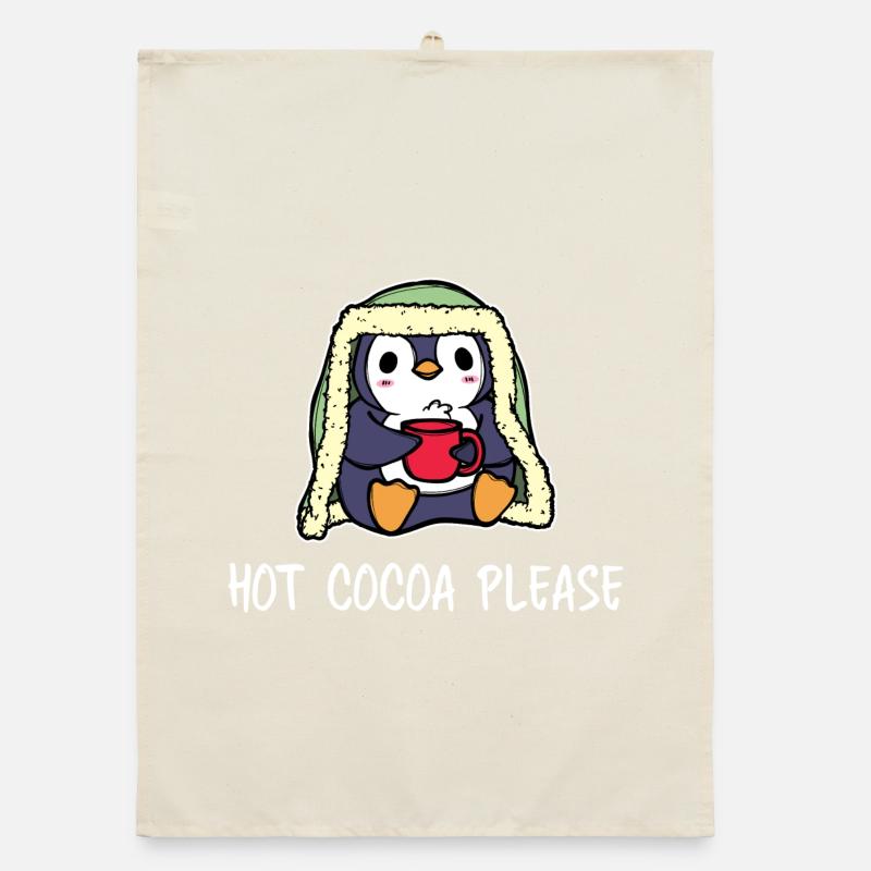 Tier Pinguin Antarktis Vogel Eis Statement Kalt Organic dish towel