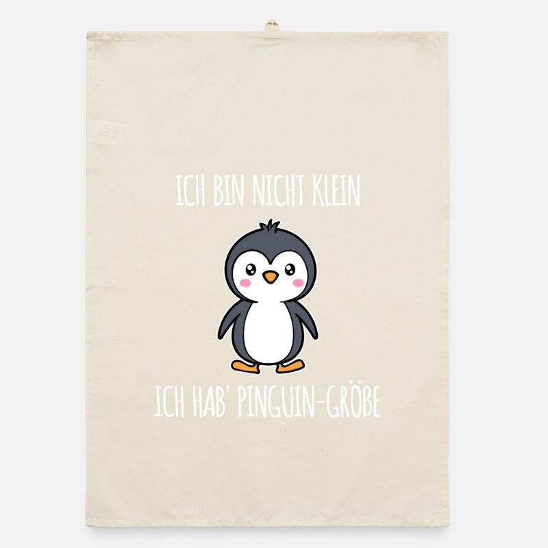 Tier Vogel Süß Pinguin Vogel Arktis Zoo Statement Organic Geschirrtuch