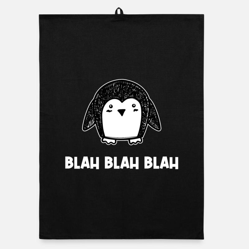 Pinguin Kalt Spruch Tier Schnee Eis Vogel Organic Geschirrtuch