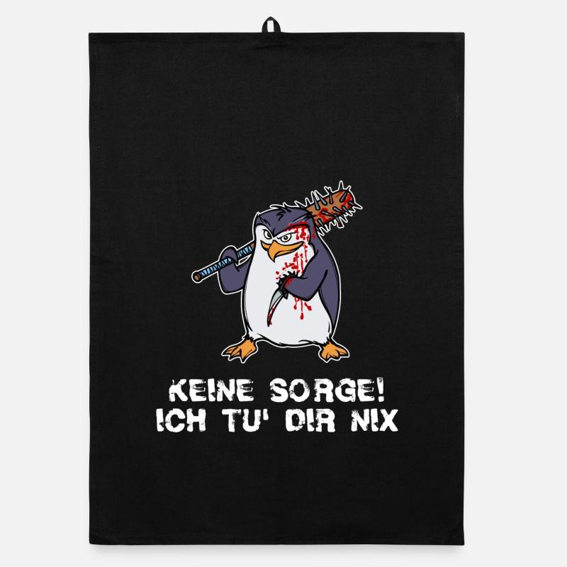 Pingui Vogel Tier Zoo Arktis Statement Seevogel Organic Geschirrtuch