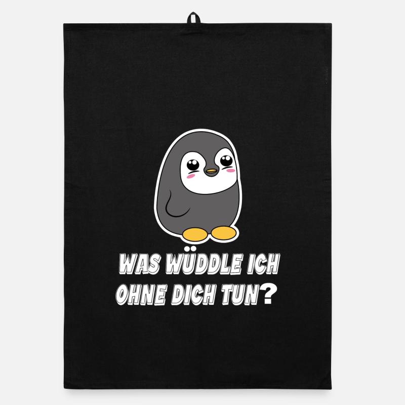 Pinguin Statement Seevogel Tier Arktis Vogel Organic Geschirrtuch