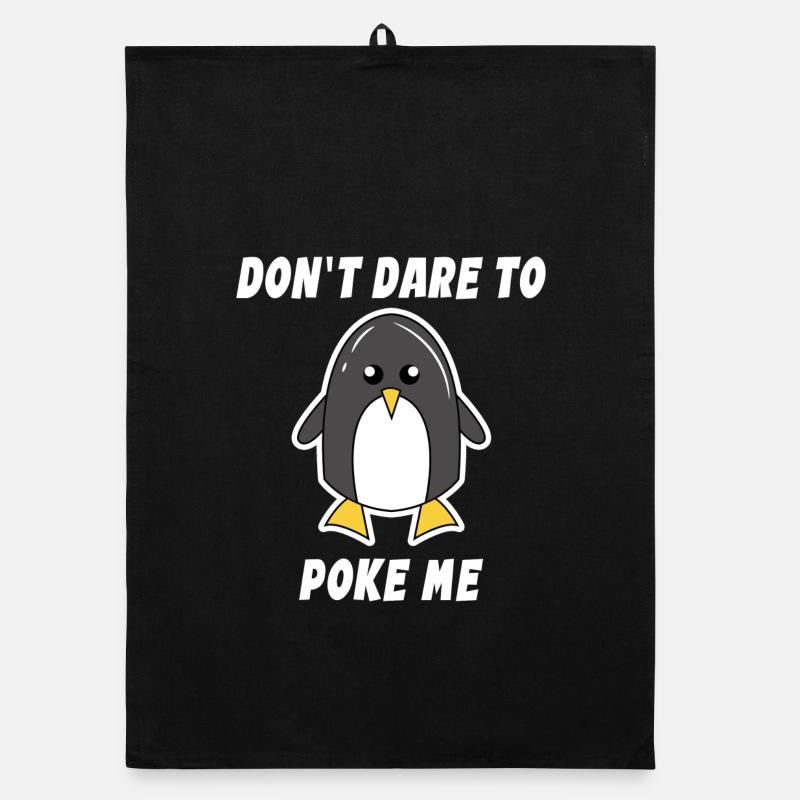 Animal Cool Penguin Déclaration Oiseau de mer Pôle Sud Oiseau Torchon bio