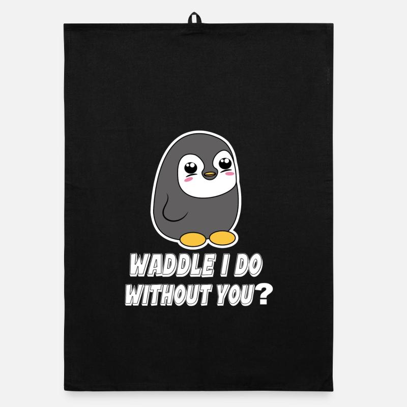 Penguin Animal Bird Statement Seabird Zoo Organic dish towel