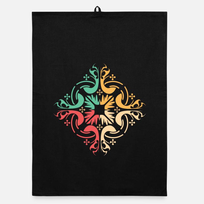 Pattern Lisbon Symbol Illustration Colors Graphic Organic dish towel
