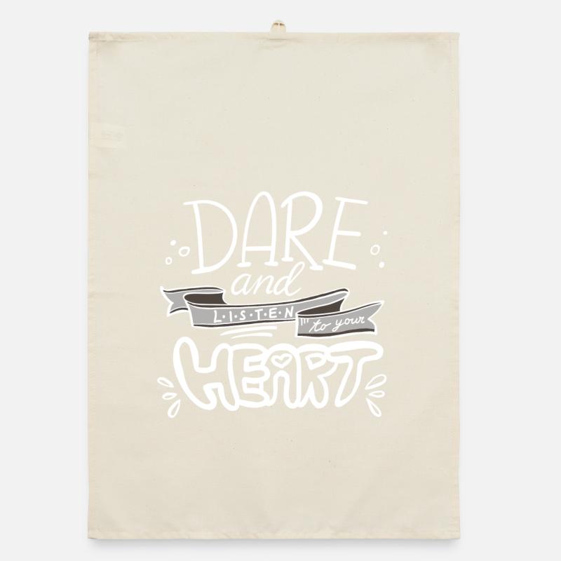 Message de motivation à la main Torchon bio