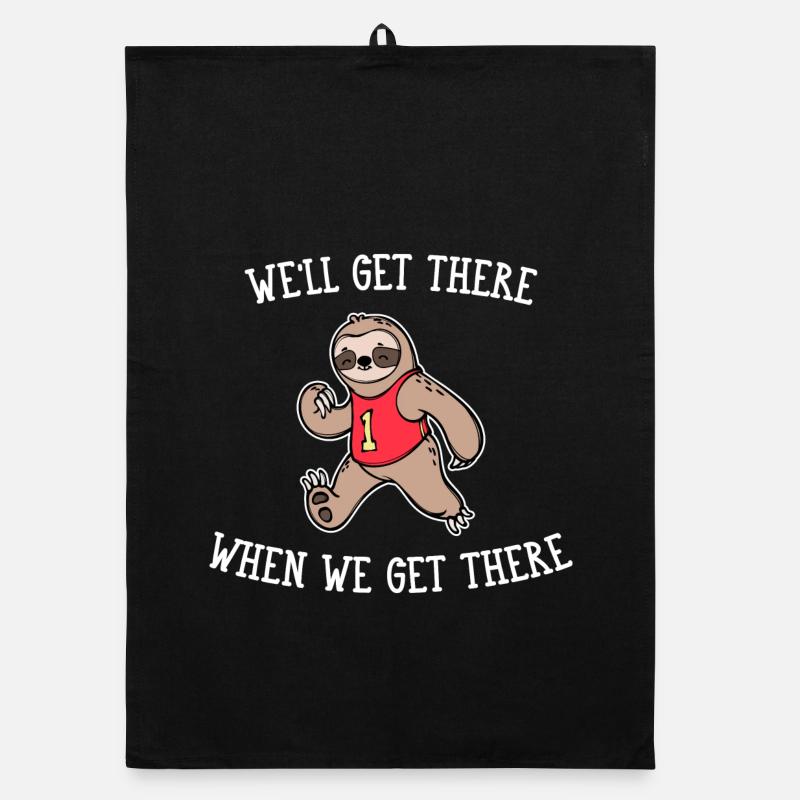Animal Sloth Chilling Slowly Jungle Statement Organic dish towel