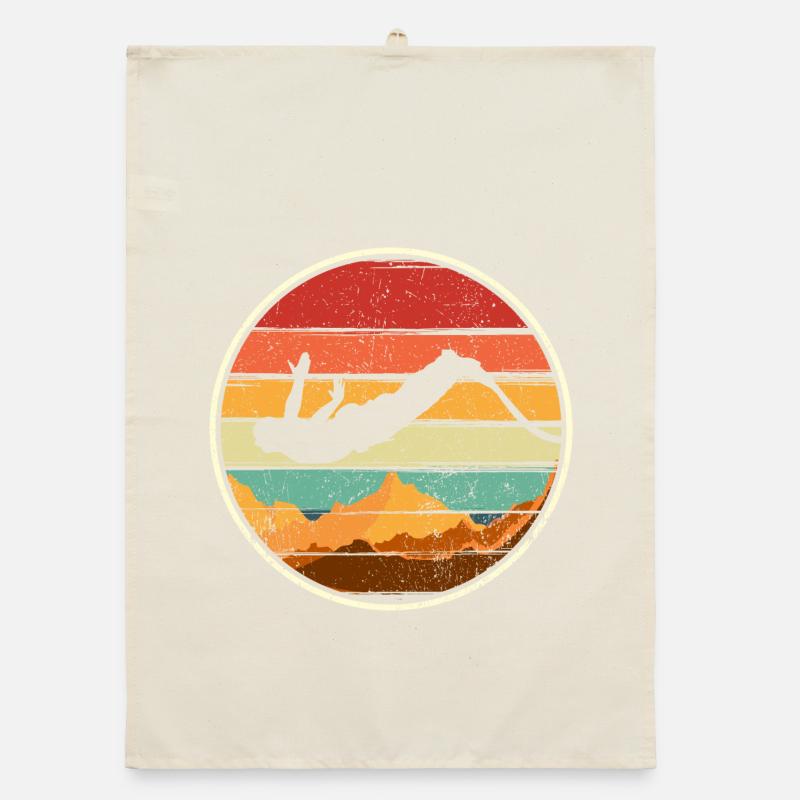 Sunset Summit Dive Circle Organic Geschirrtuch