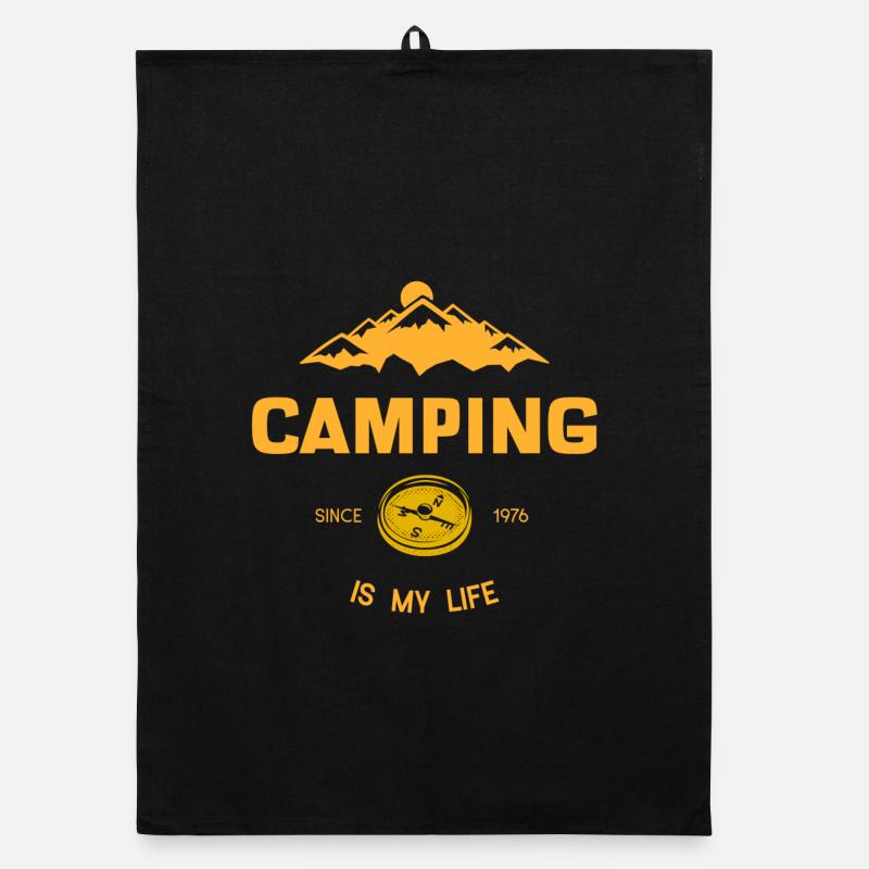 Le camping, c’est ma vie Torchon bio