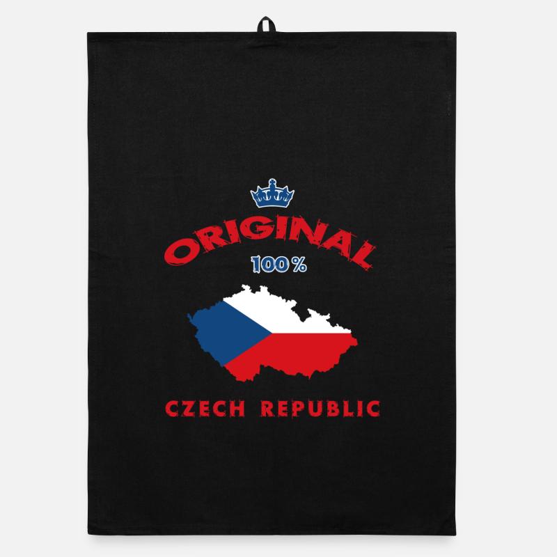 République tchèque Original 100% Drapeaux Torchon bio