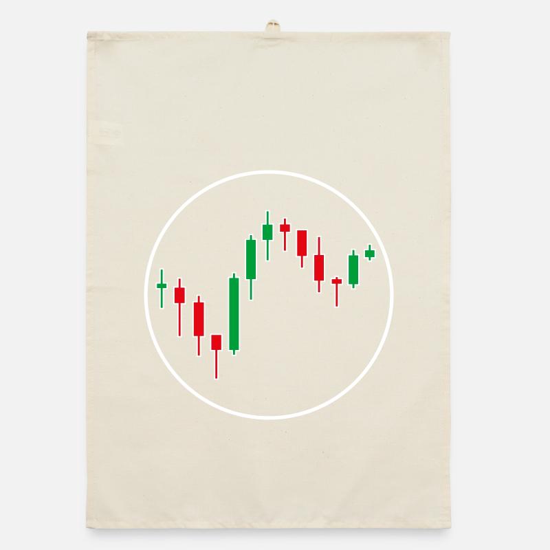 Trading Forex Chart Design Organic Geschirrtuch