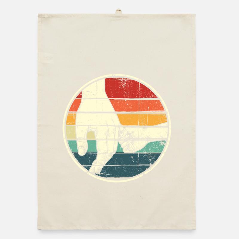 Holding Hands Rainbow Circle Organic dish towel