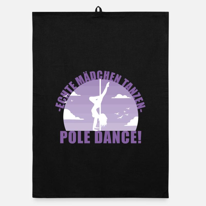 Echte Mädchentanzen Pole Dance! Geschenk Organic Geschirrtuch