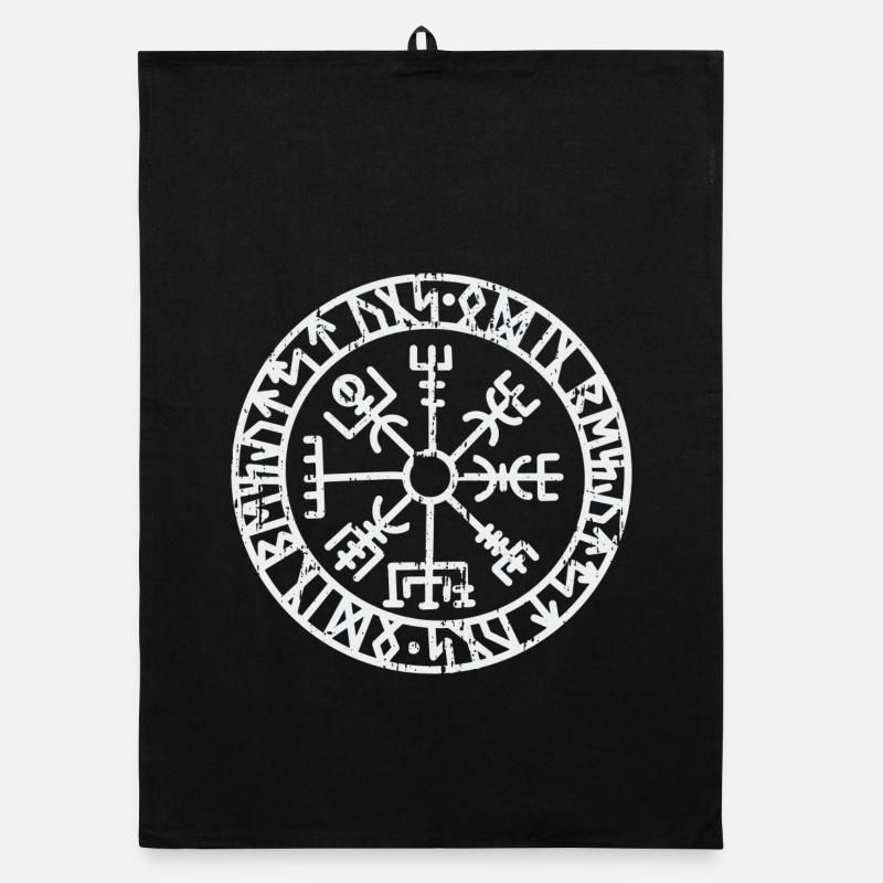 Wikinger Symbol Organic Geschirrtuch