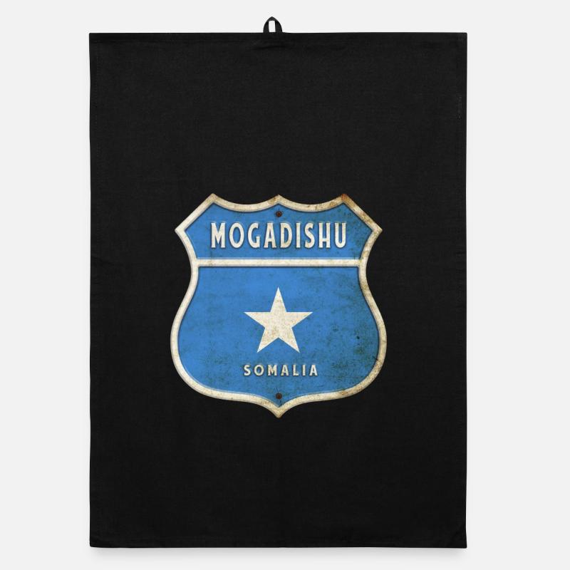 Mogadiscio Somalie Drapeau Design Torchon bio