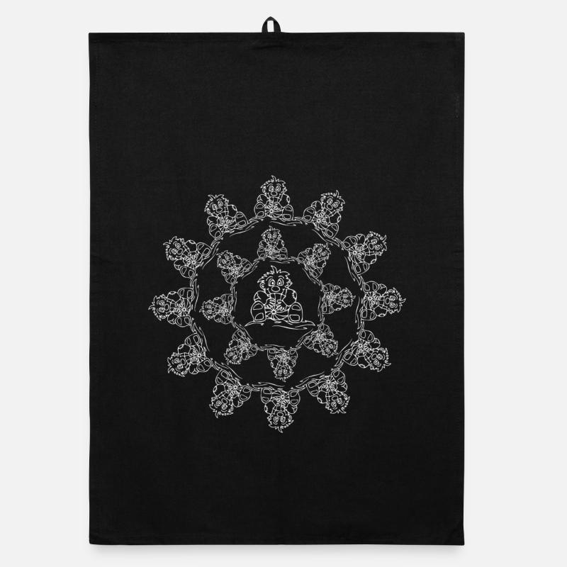Boy with ball Organic dish towel