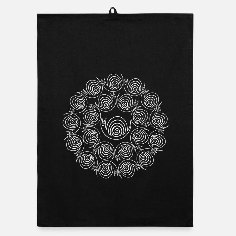Screw circles Organic dish towel