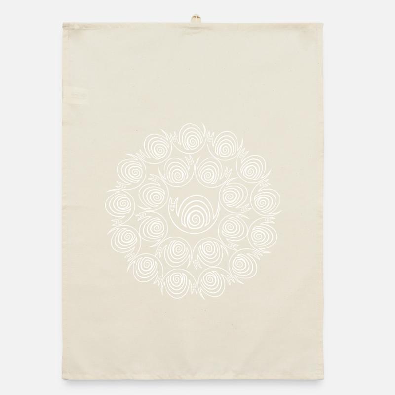 Screw circles Organic dish towel