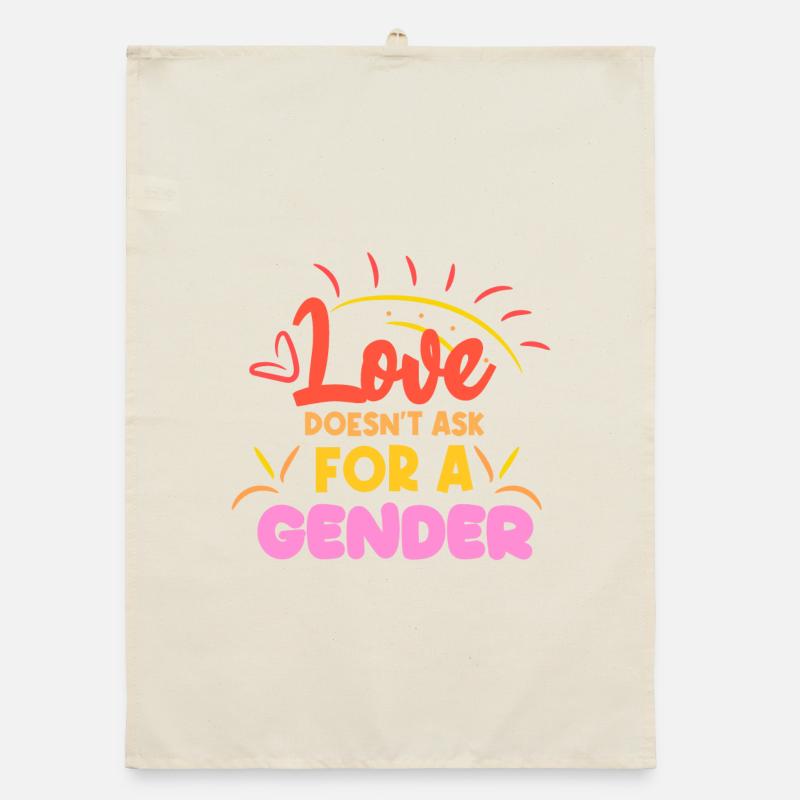 Lgbt Statement Gleichgeschlechtliche Partnerschaft Organic Geschirrtuch