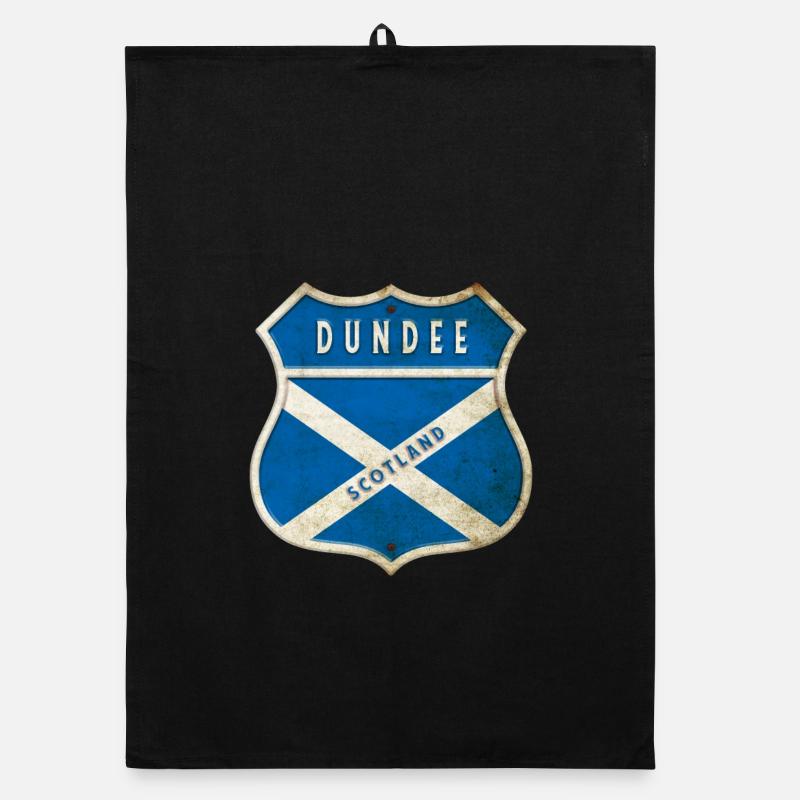 Design du drapeau écossais de Dundee Torchon bio