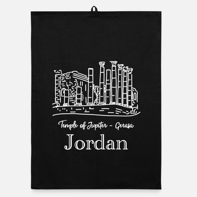 Jordanien, Gerasa, Tempel des Jupiter Organic Geschirrtuch