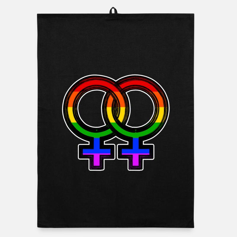 Gleichgeschlechtliche Ehe Lgbt Regenbogen Stolz Organic Geschirrtuch