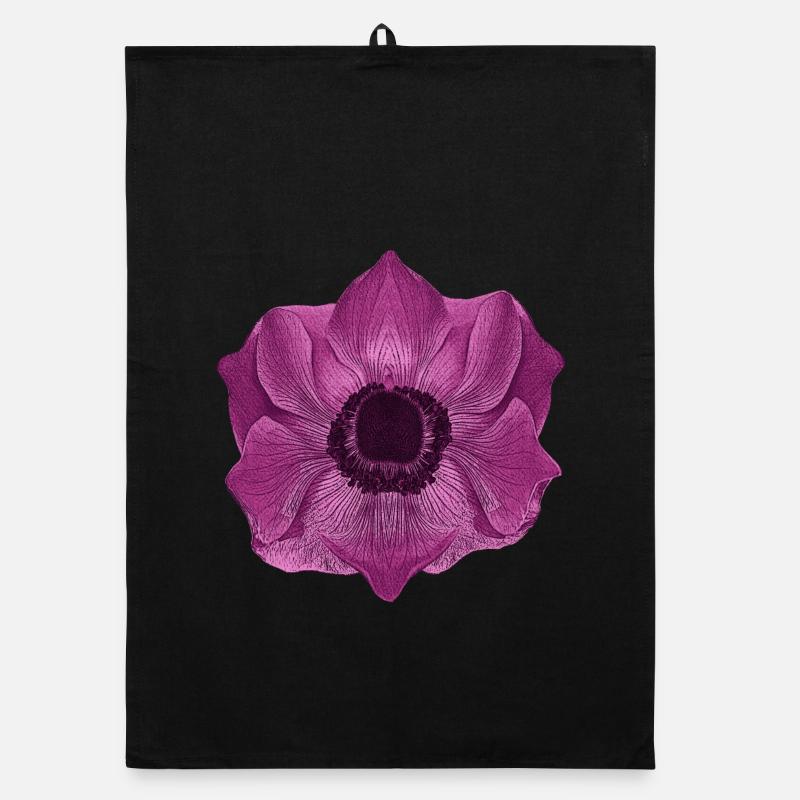 muttertagsgeschenk blumen, anemone Organic Geschirrtuch