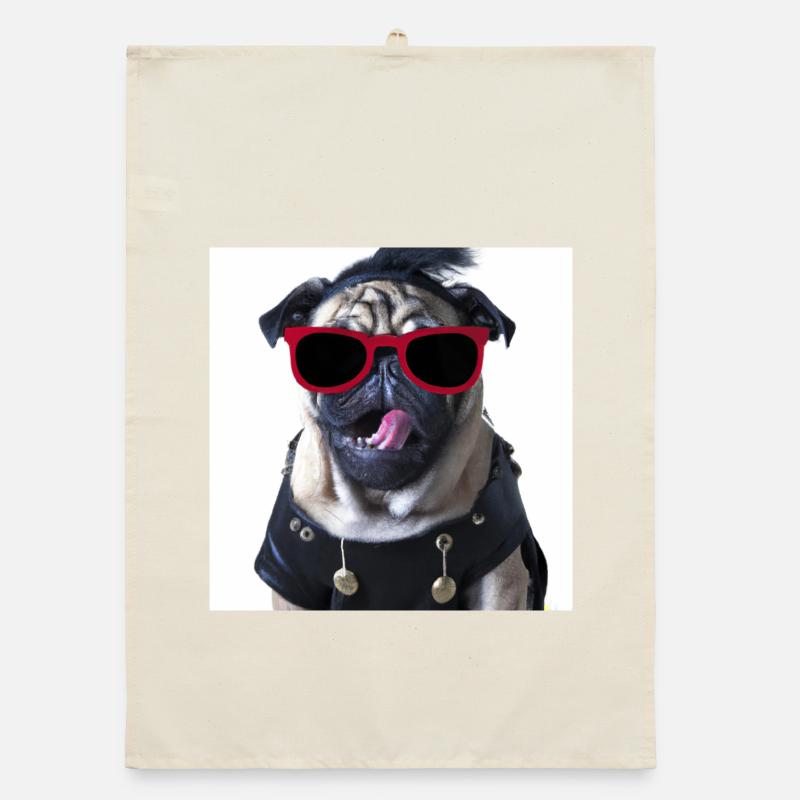 punk mops Organic Geschirrtuch