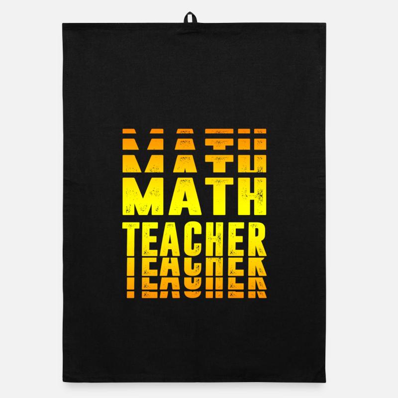 Design pour professeurs de mathématiques Torchon bio