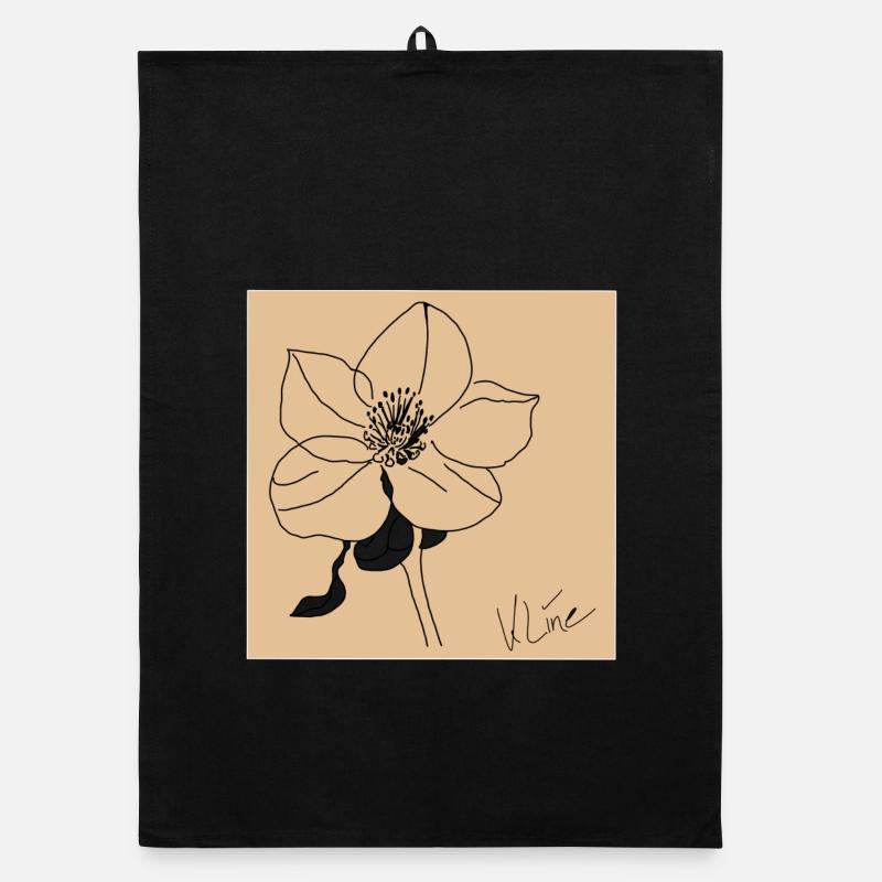Affiche Rose de Noël Torchon bio