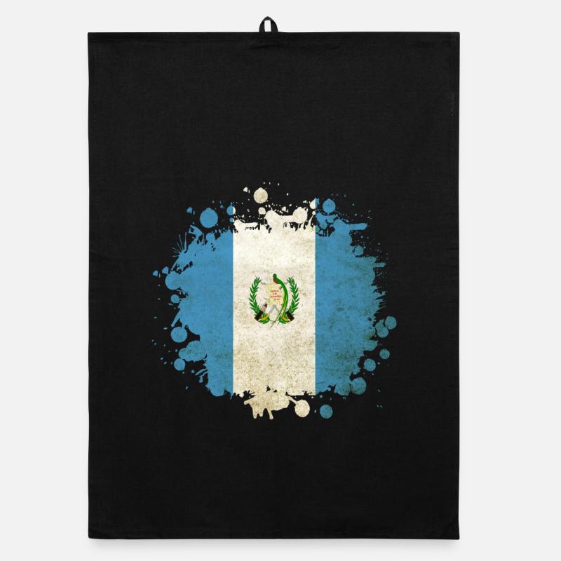 Blob de drapeaux vintage du Guatemala Torchon bio