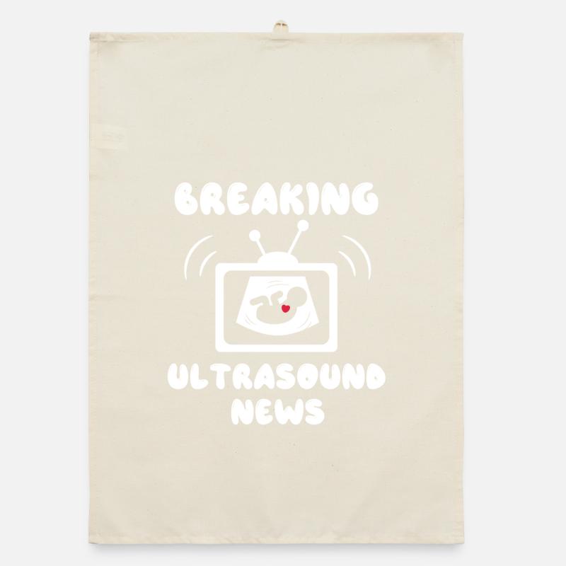 Grossesse Bébé Enceinte Bébé Déclaration de bonheur Torchon bio