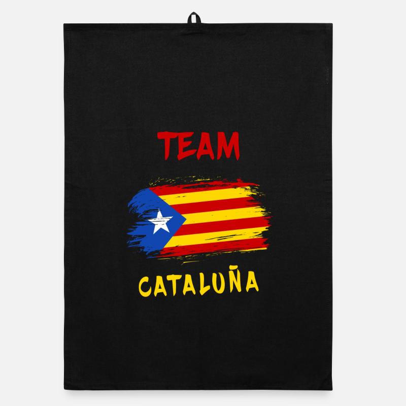 Design du drapeau de l'équipe de Catalogne Torchon bio