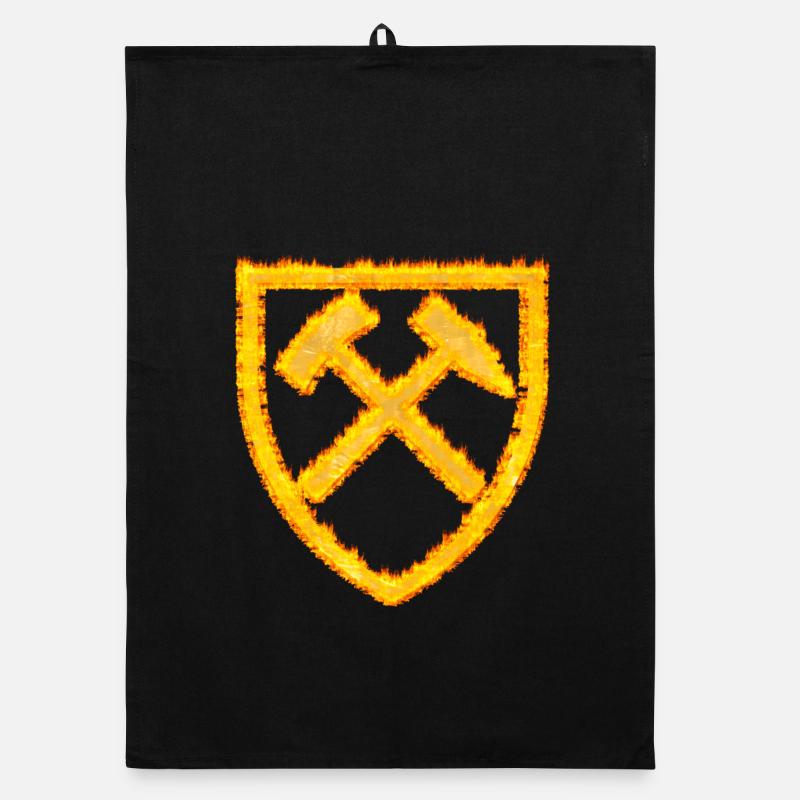 Hammer and Mallet Mining Coal Dortmund Organic dish towel