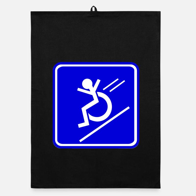 This wheelchair user rolls down quickly * Organic dish towel