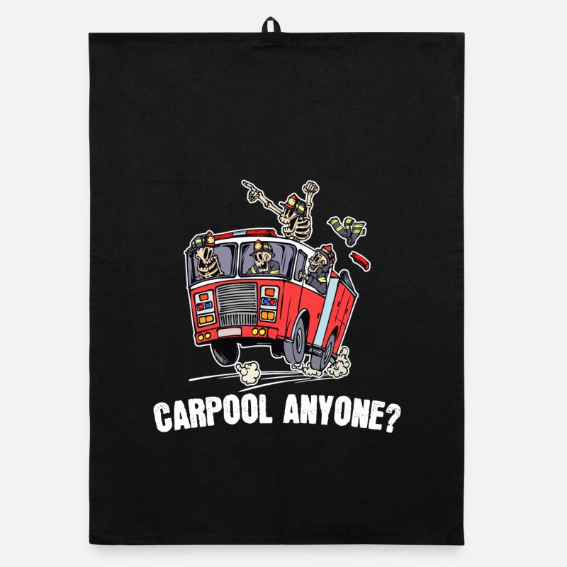 Fire Protection Fire Engine Fire Brigade Statement Organic dish towel