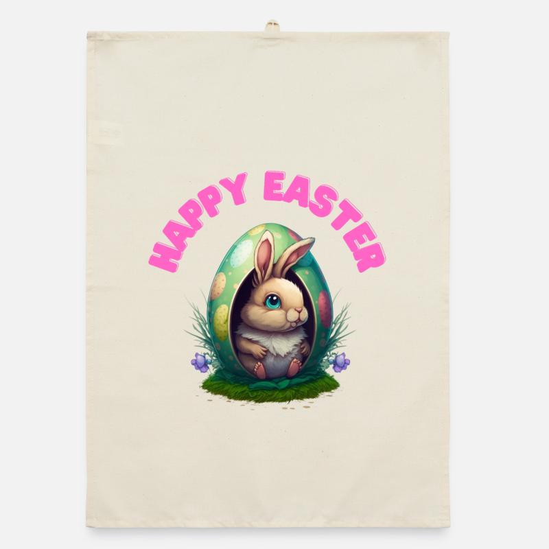 Joyeuses Pâques Joyeuses Pâques Torchon bio