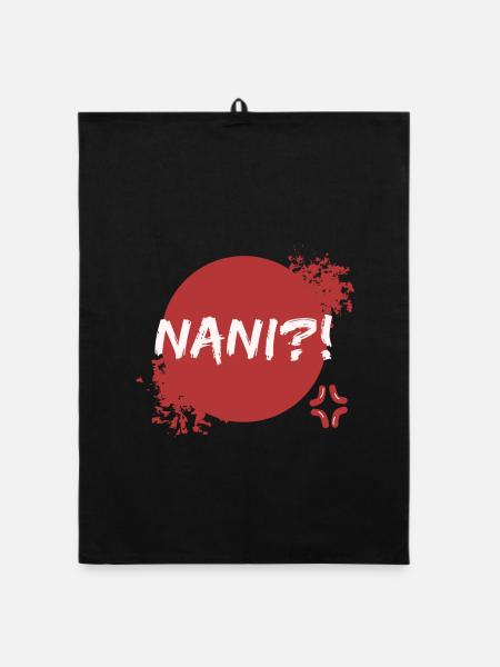 Anime Manga Citation Geek de la culture pop japonaise - Torchon bio - noir - Devant