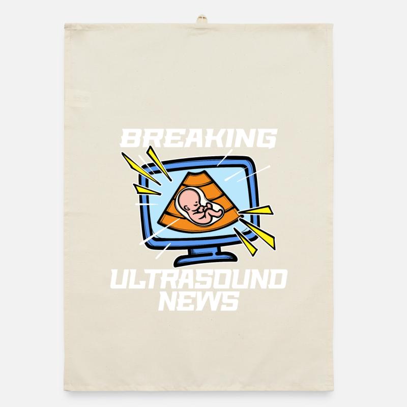 Déclaration de bonheur de bébé Maman Grossesse Enceinte Torchon bio