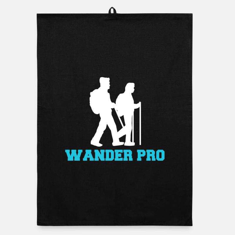 Hiking via ferrata statement Nature lovers Organic dish towel