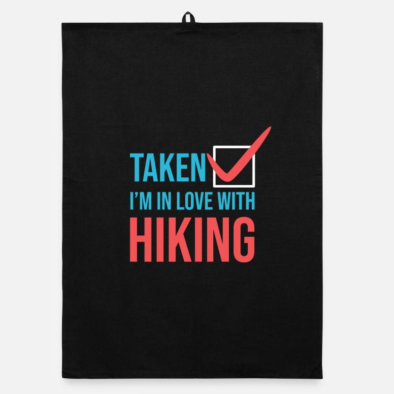 Berge Statement Wanderung Wanderer Wandern Organic Geschirrtuch