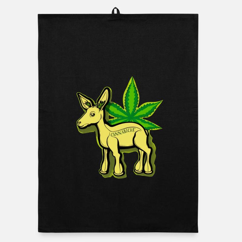 Cannabiche 05 mit Tippfehler Organic Geschirrtuch