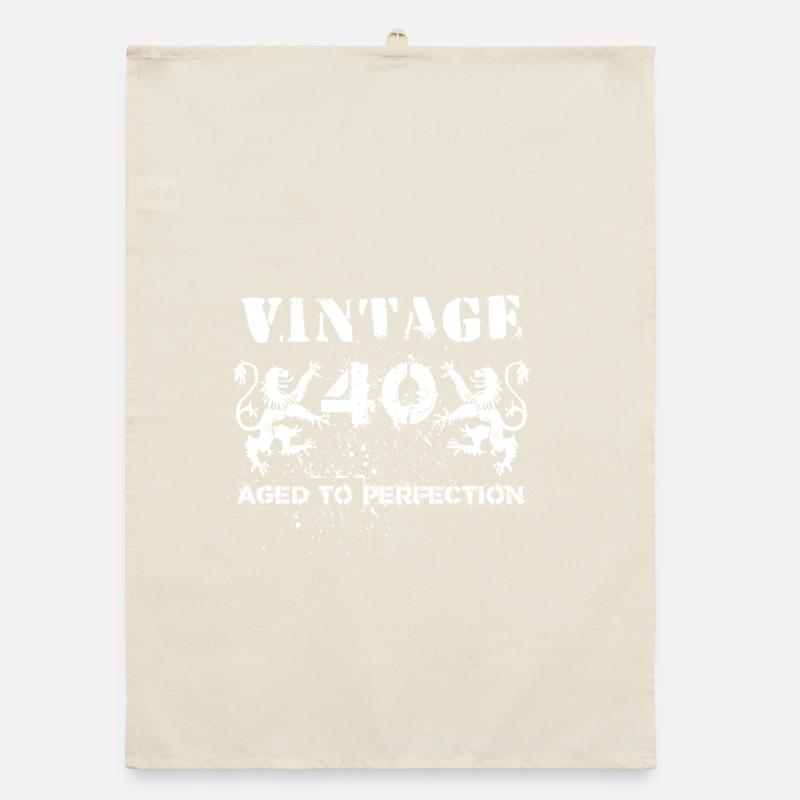 40. Geburtstag Organic Geschirrtuch